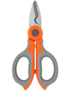 Tijera naranja y gris