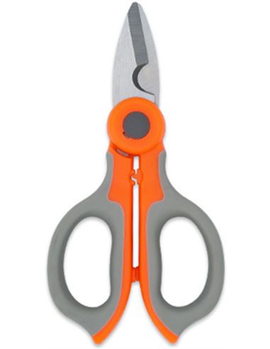 Tijera naranja y gris